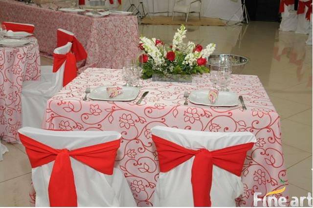 Decoração em vermelho