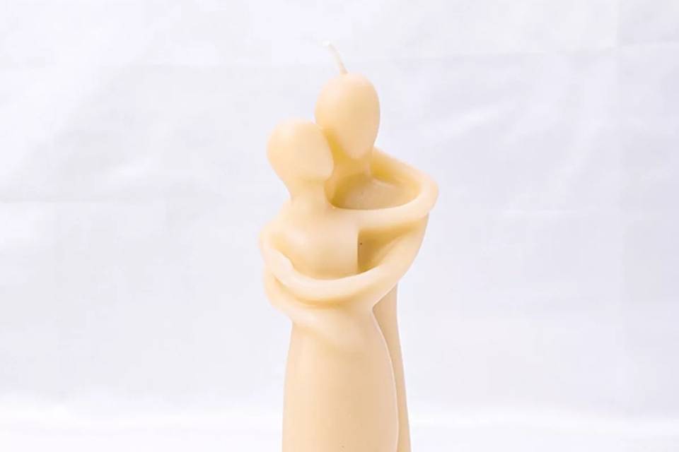 Vela casal topo de bolo