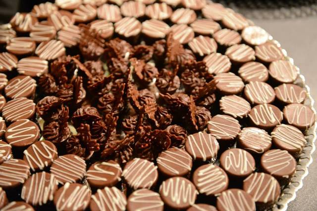 Moedas de chocolate recheadas