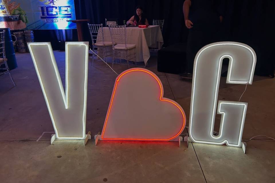 Letras gigantes personalizados