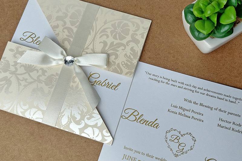 Convites de Casamento Deluxe