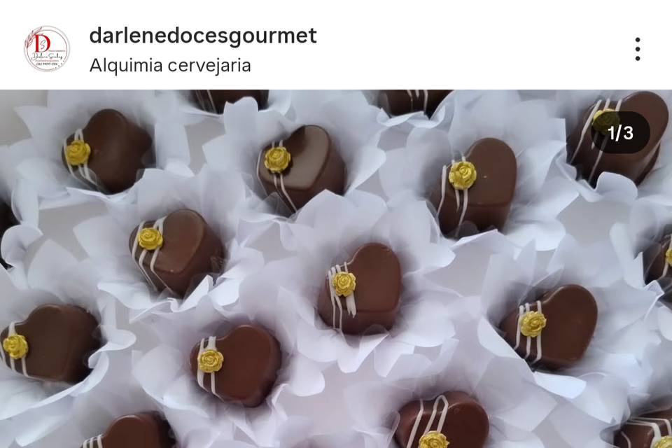 Coração ninho com Nutella