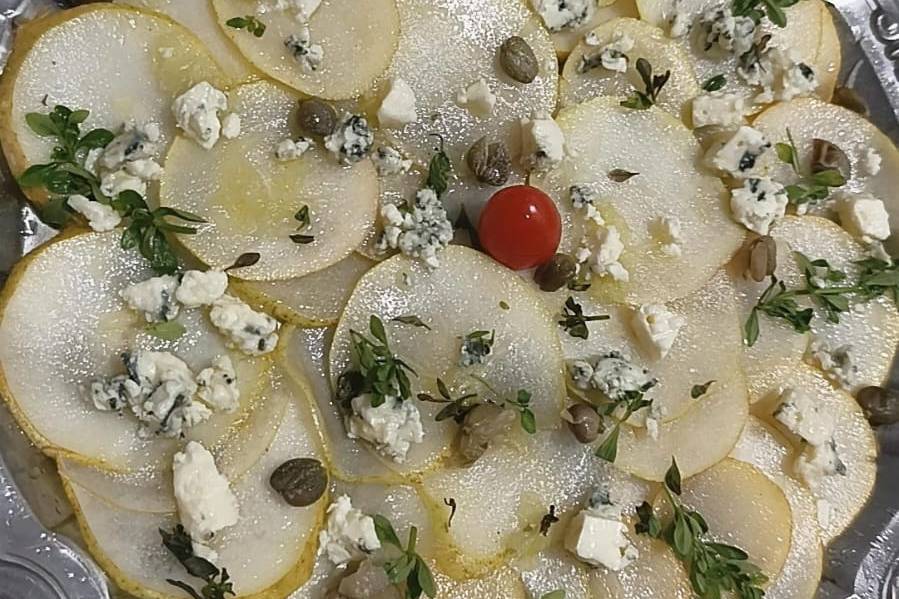 Carpaccio de Peras com Rucula