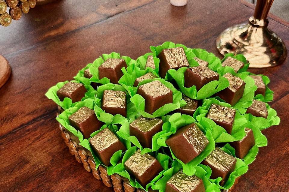 Dadinhos crocantes de nutella