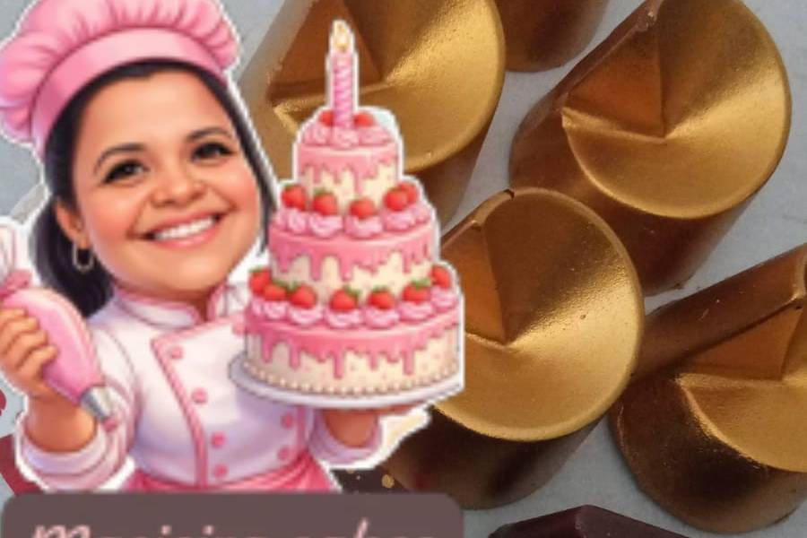 Bombons de ganache de cereja