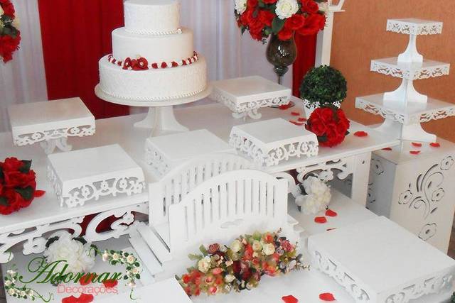 Decoraçao Casamento Mesa Bolo