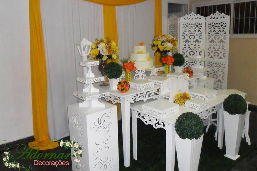 Decoraçao Casamento Mesa Bolo