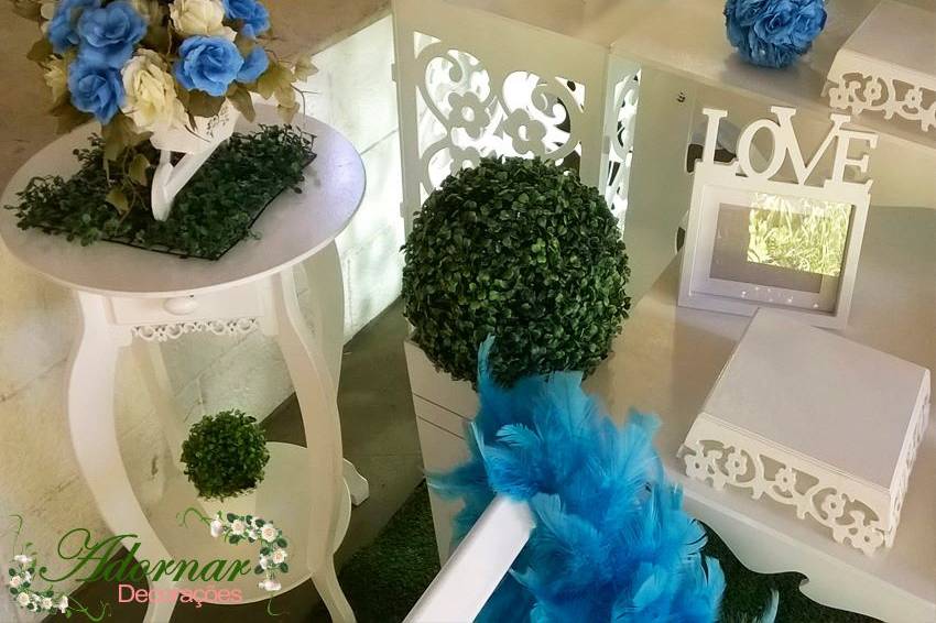 Decoraçao Casamento Mesa Bolo