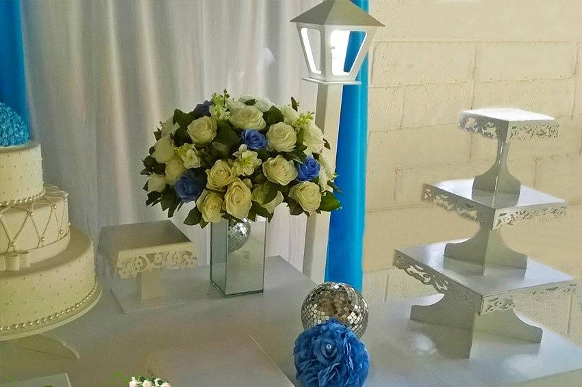 Decoraçao Casamento Mesa Bolo