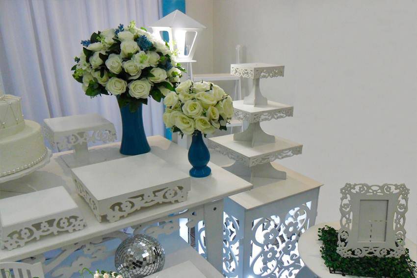 Decoraçao Casamento Mesa Bolo