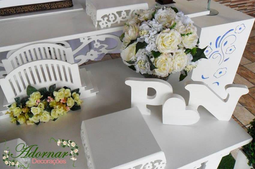 Decoraçao Casamento Mesa Bolo