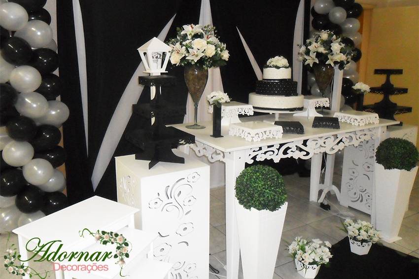 Decoraçao Casamento Mesa Bolo