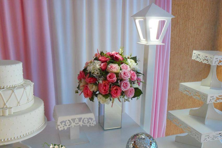 Decoraçao Casamento Mesa Bolo