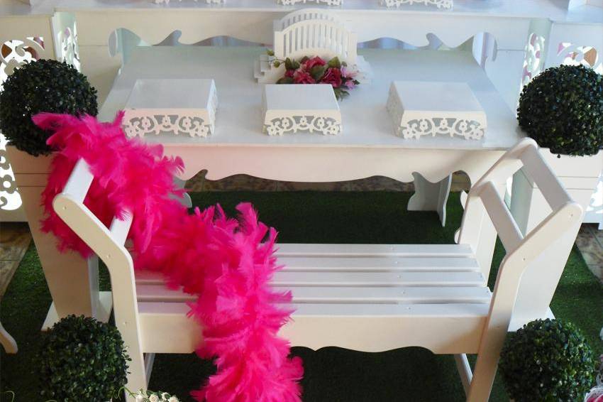 Decoraçao Casamento Mesa Bolo