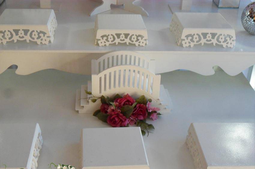 Decoraçao Casamento Mesa Bolo