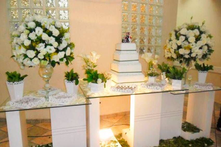 Decoração Mesa Vidro Casamento