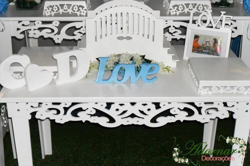 Decoraçao Casamento Mesa Bolo