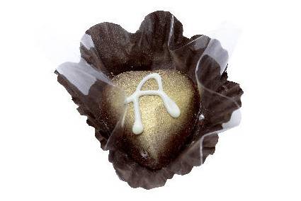 Coração de chocolate