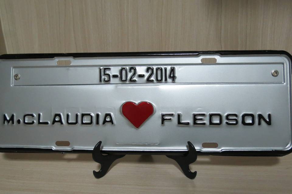 Placa personalizada