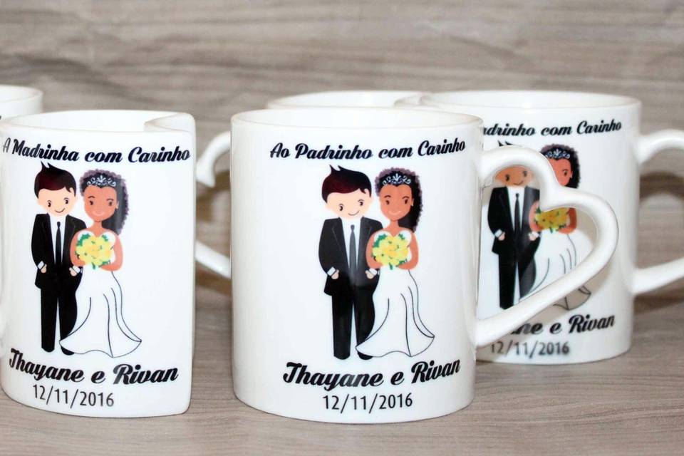 Caneca Dupla Coração