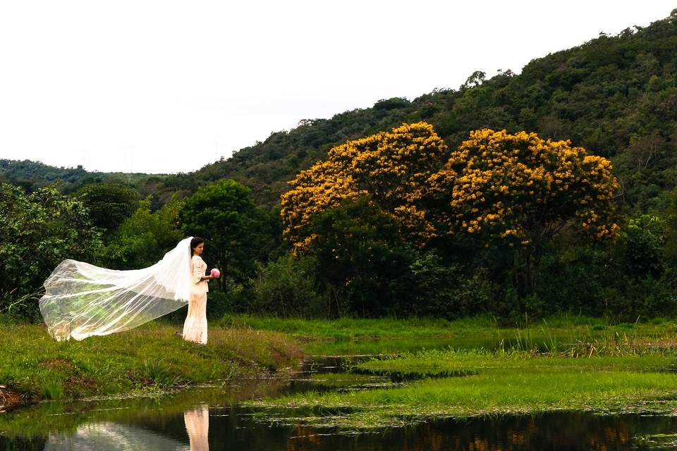 O lago de a noiva