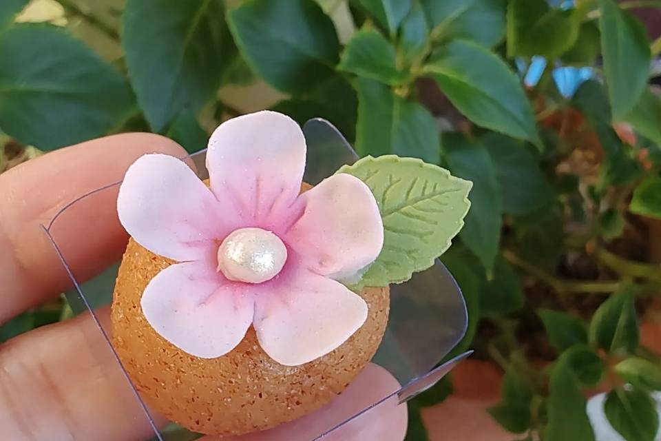 Brigadeiro churros floral