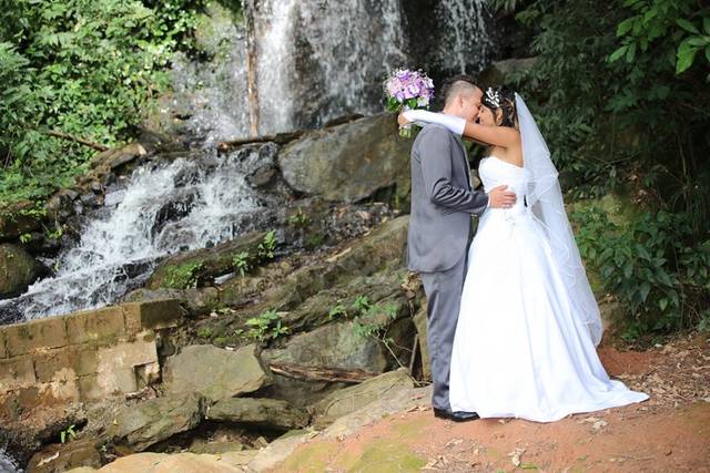 Casamento em cachoeira