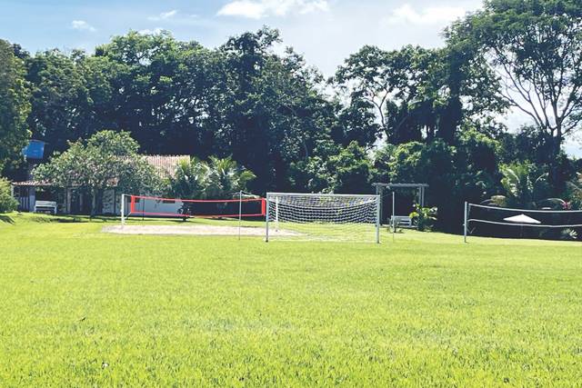 Vista ampla da chácara