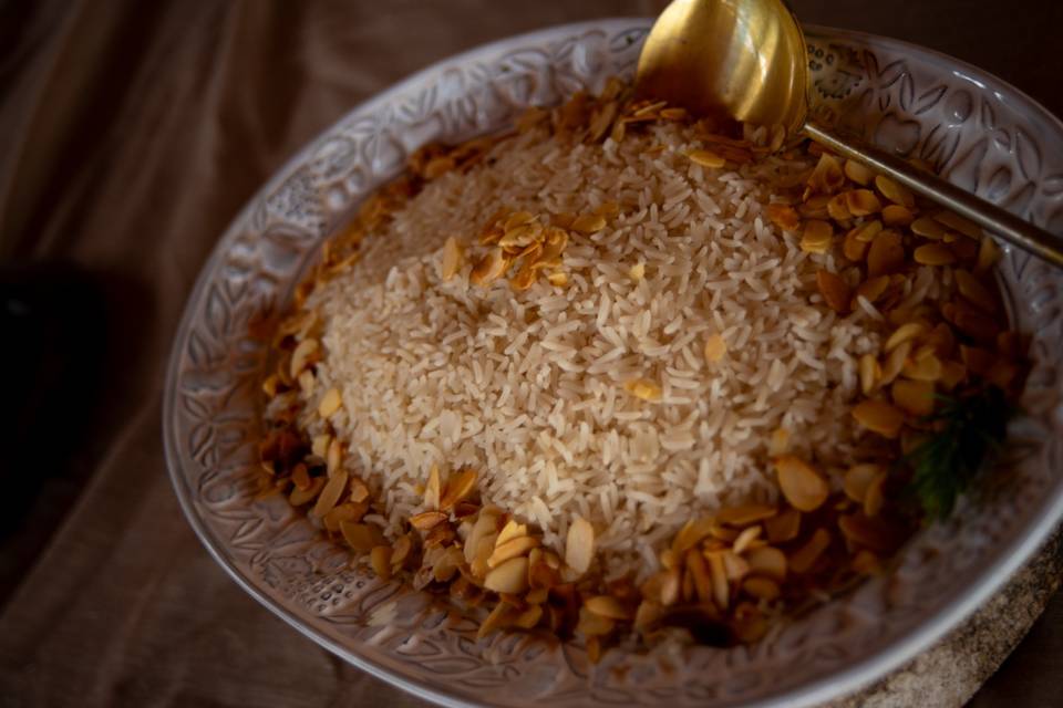 Arroz com amêndoas