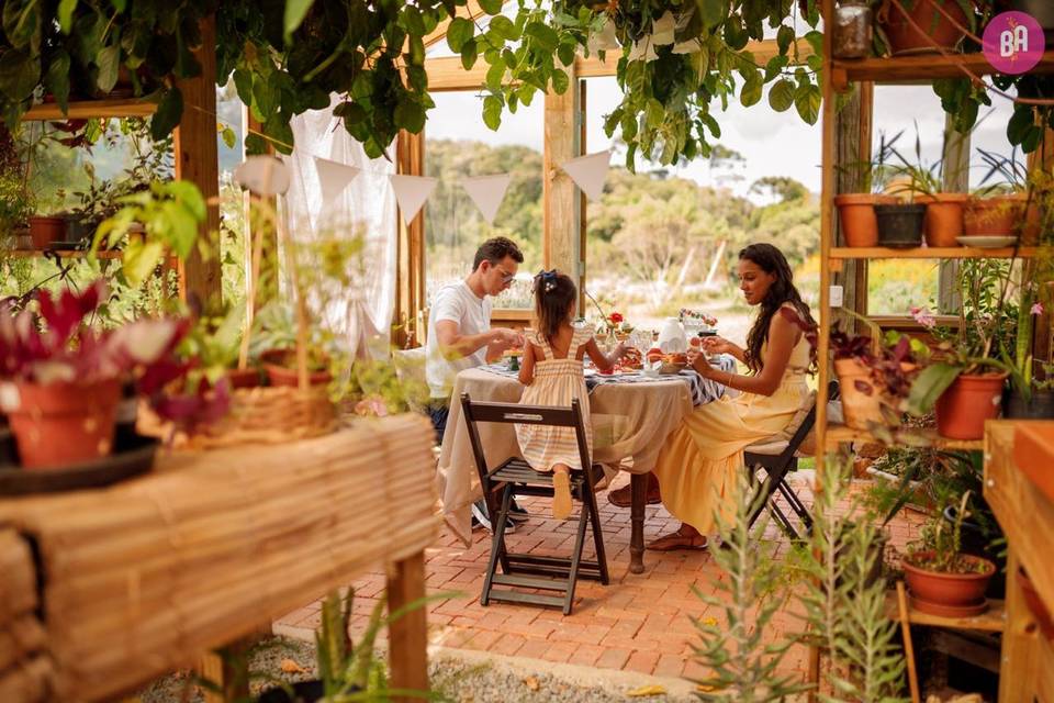 Viveiro para ensaio ou picnic