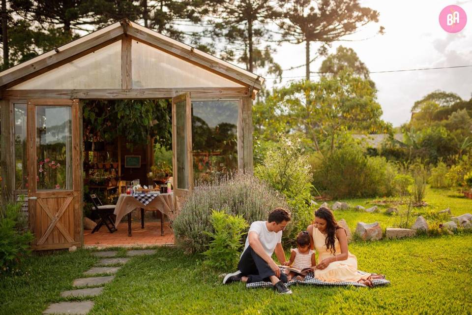 Viveiro para ensaio ou picnic