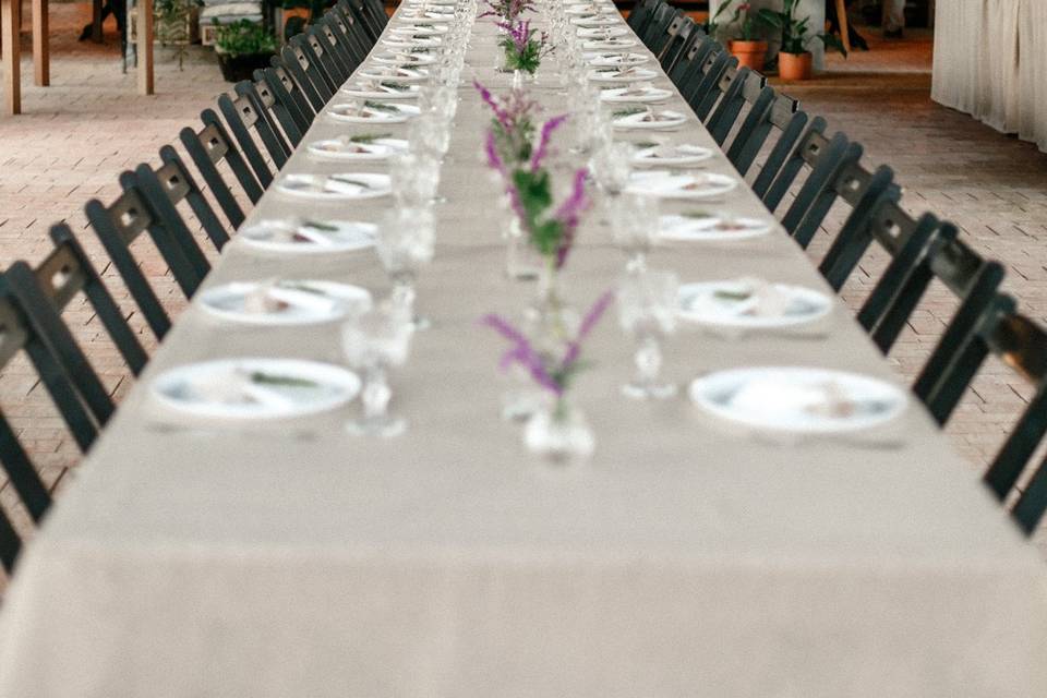 Mesa para mini wedding
