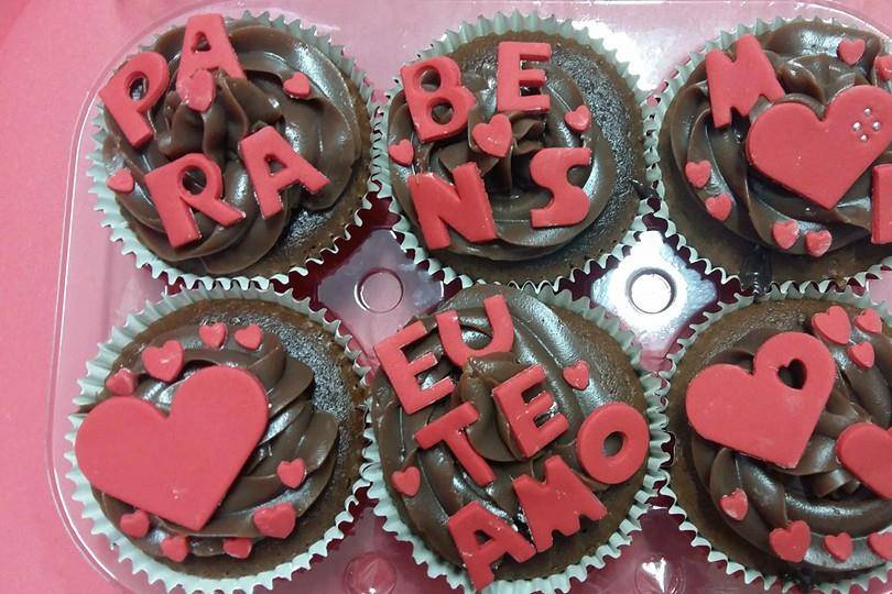 Cupcakes declaração de amor