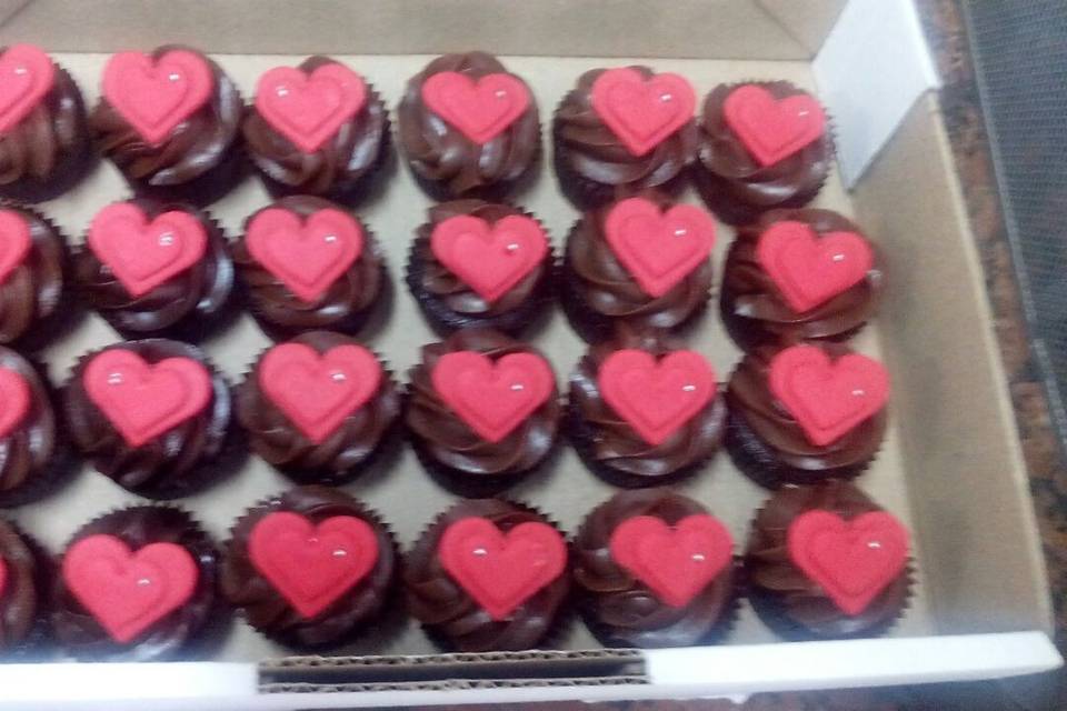 Cupcakes com amor