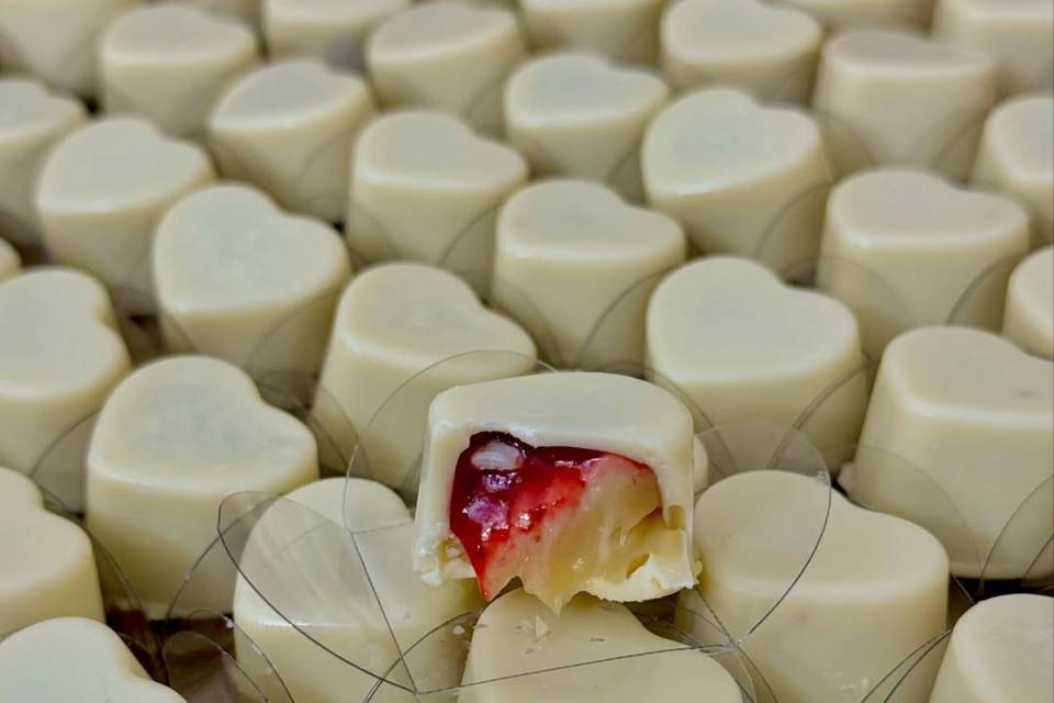 Trufa de frutas vermelhas