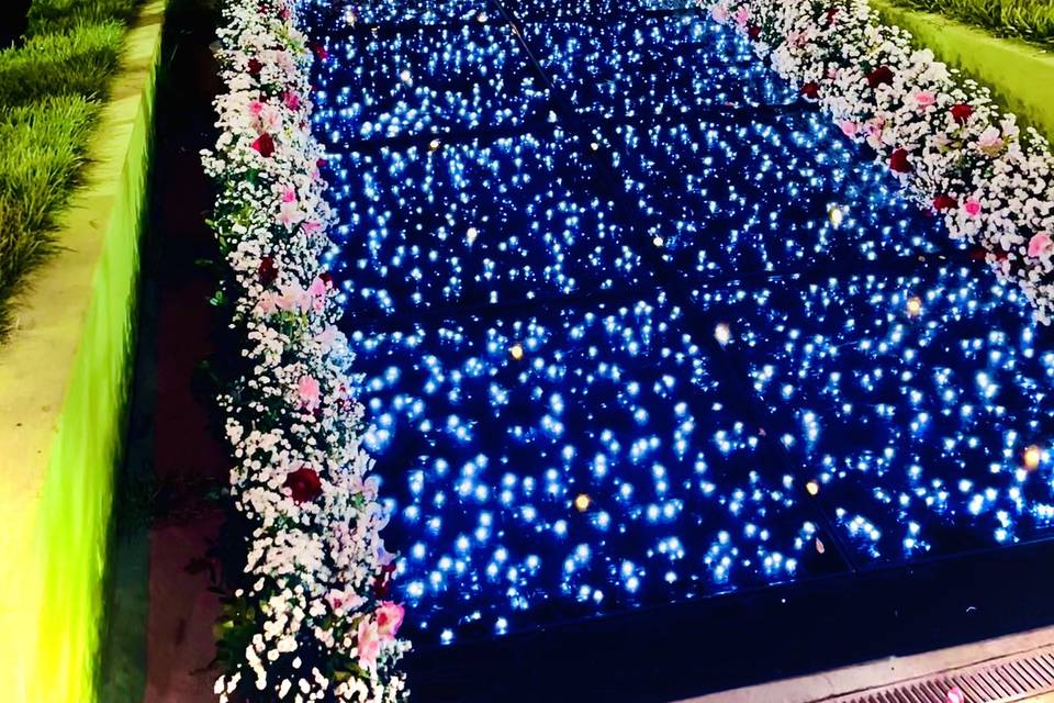 Passarela de Led branco Gelo