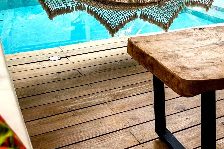 Piscina e rede