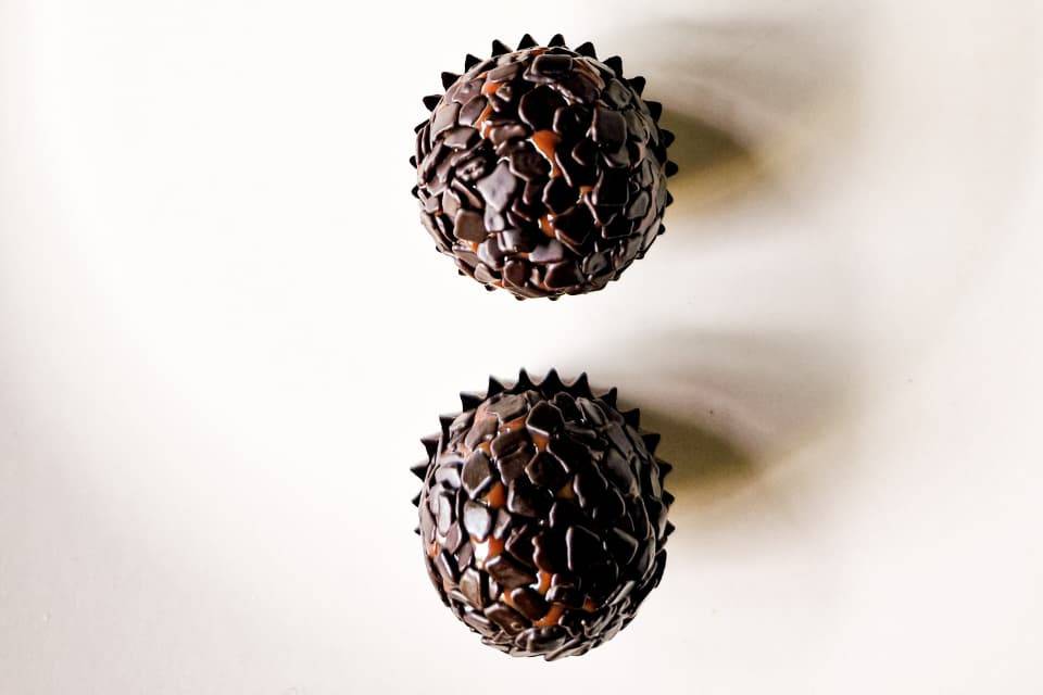 Brigadeiro belga meio amargo