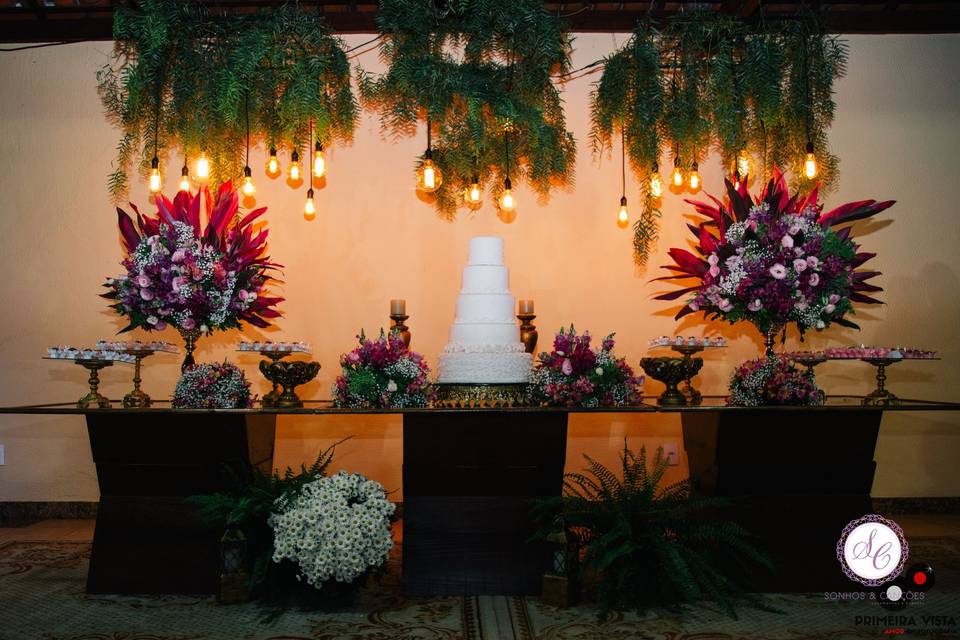 Mesa de Bolo Santa Luzia