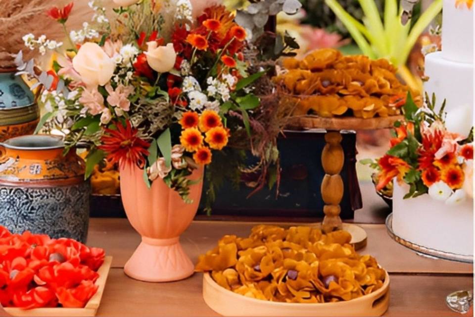 Mesa decorada