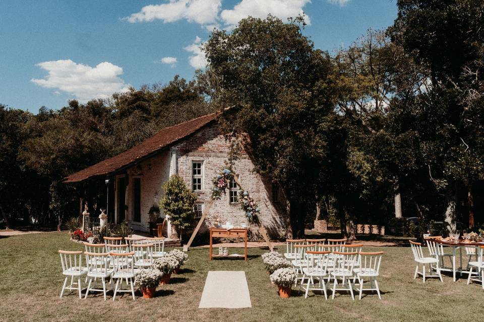 Casamento ao ar livre