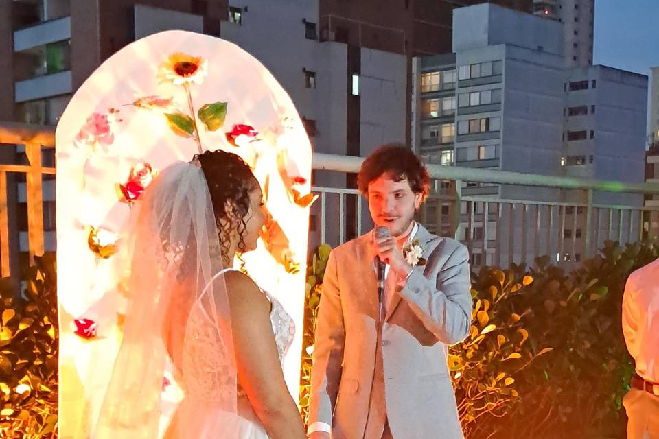 Momento de declaração noivo Ma