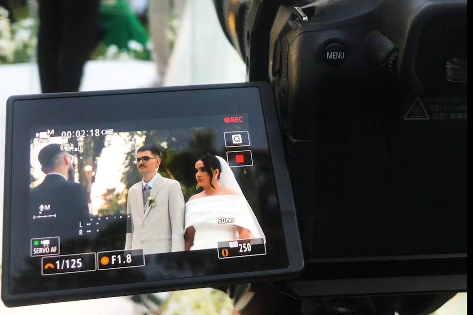 Filmagem da cerimônia
