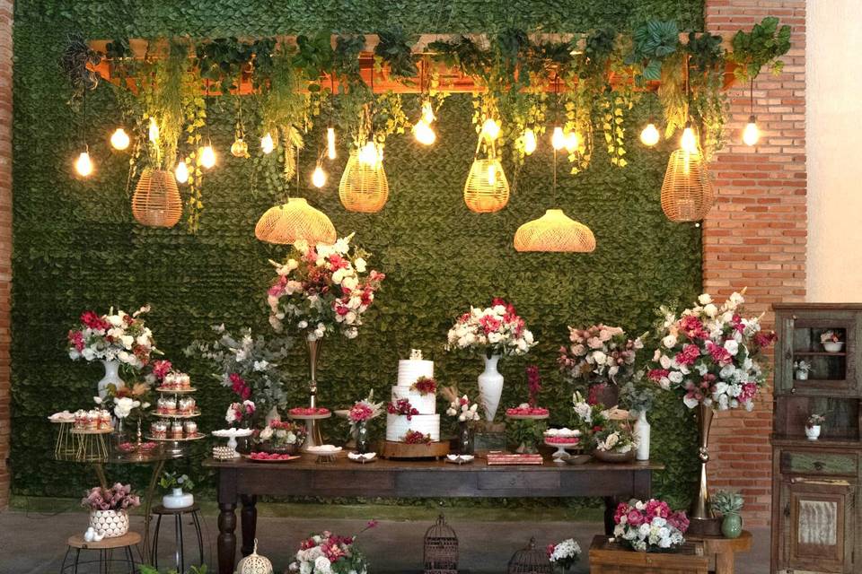 Fucsia com champanhe