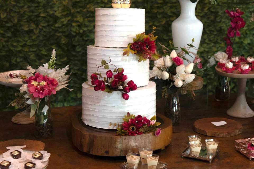 Fucsia com champanhe