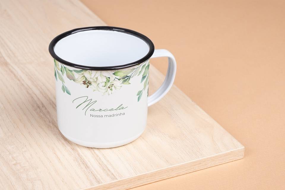 Caneca de metal personalizada
