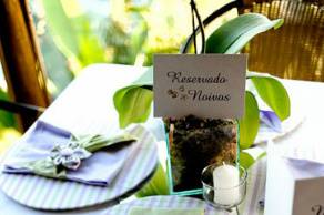Decoração das mesas