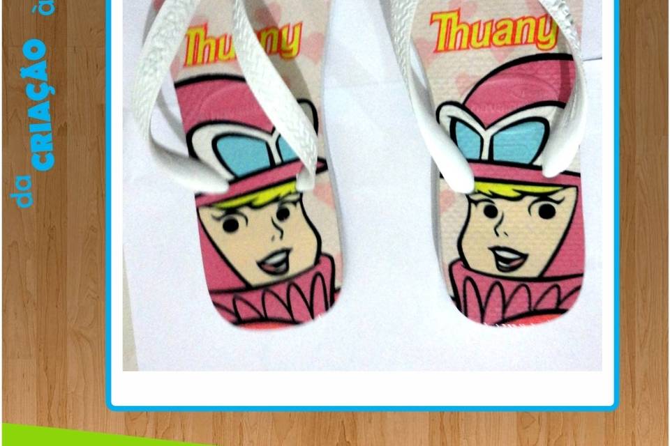 Chinelo personalizado