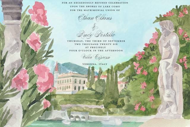 Convite de casamento