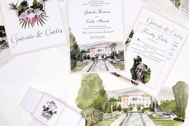 Convite de casamento